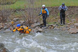 Swiftwater rescue training for professional river guides