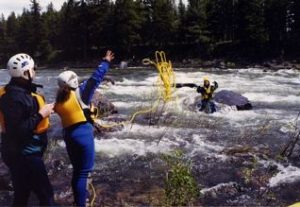 Throwbag River Rescue Training on the Blackfoot River Montana